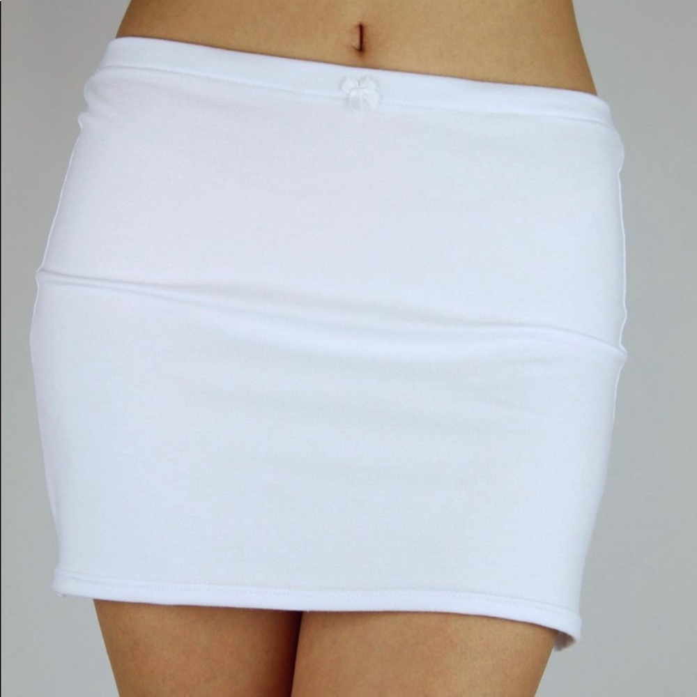 Here by Isabela White Mini Skirt